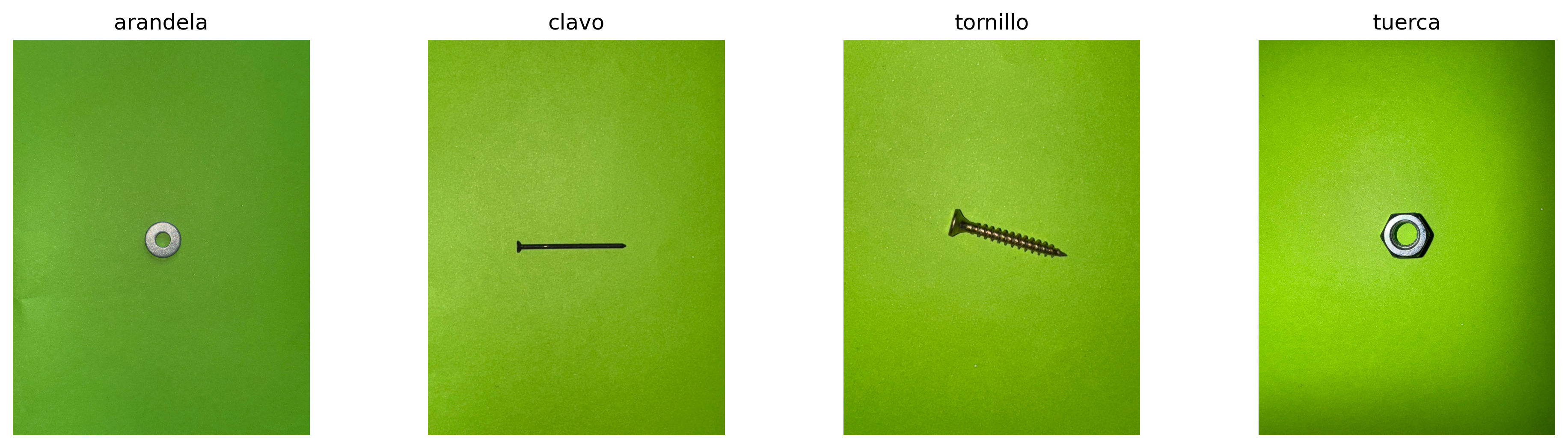 Original images of industrial fastener classes